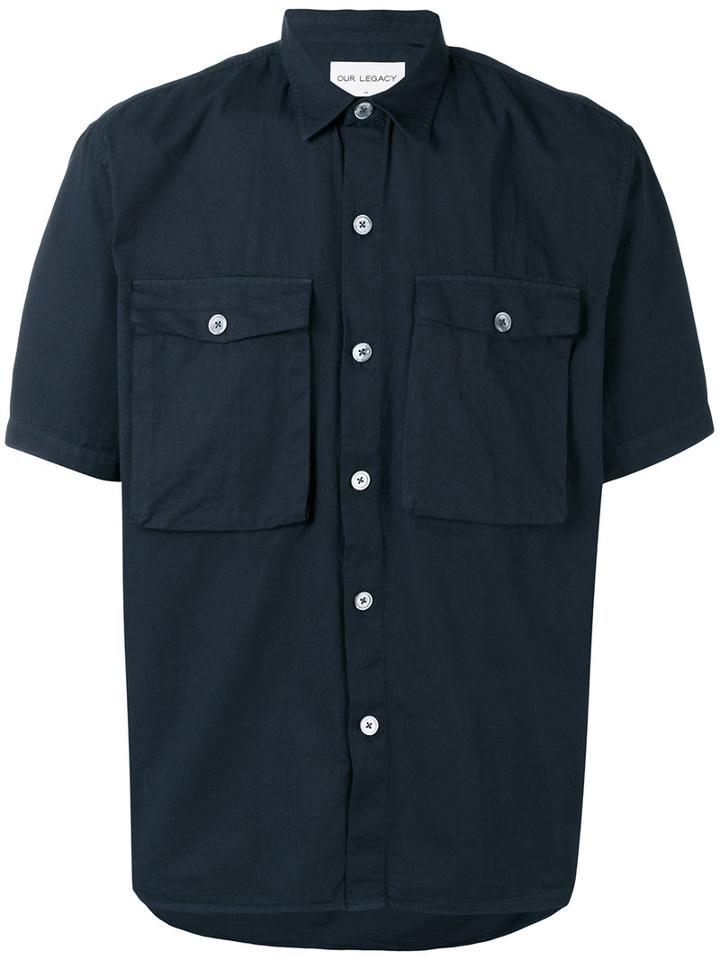 Oversized Shirt - Men - Cotton - 50, Blue, Cotton, Our Legacy