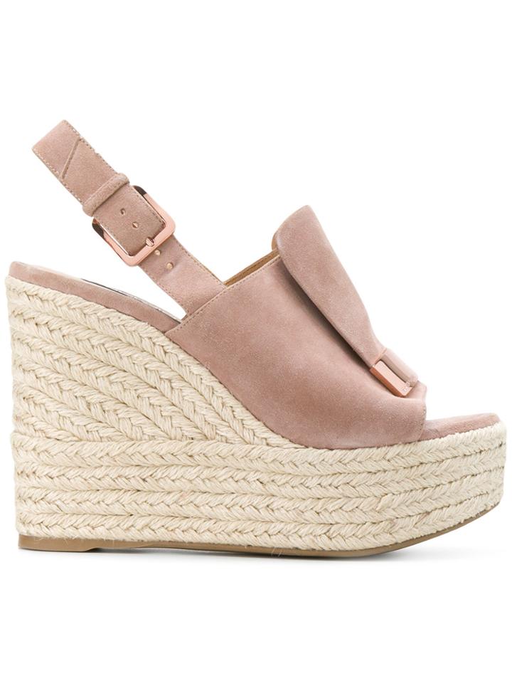 Sergio Rossi Sr1 Wedge Sandals - Nude & Neutrals