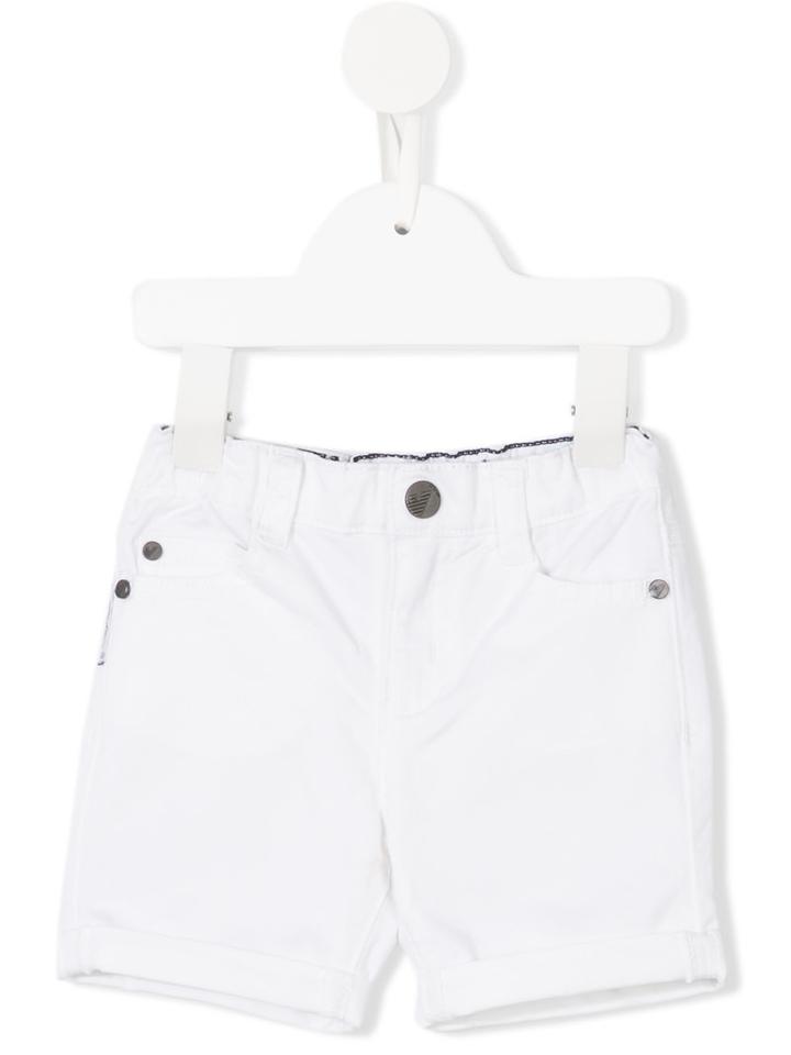 Armani Junior Classic Denim Shorts, Infant Boy's, Size: 9 Mth, White