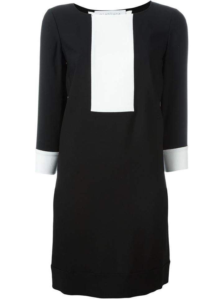 Gianluca Capannolo Contrast Panel Shift Dress