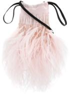Attico Feather Bag - Pink & Purple