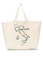 Maison Kitsuné Italy Print Tote Bag - Neutrals