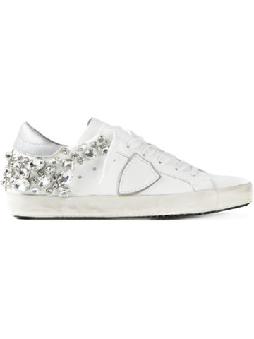 Philippe Model Crystal-embellished Sneakers
