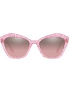 Miu Miu Eyewear Cat-eye Tinted Sunglasses - Pink