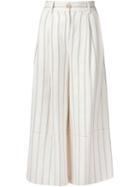 Grey Jason Wu Striped Culottes