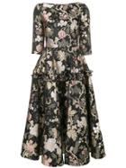 Piccione. Piccione Floral Foil Print Dress - Multicolour