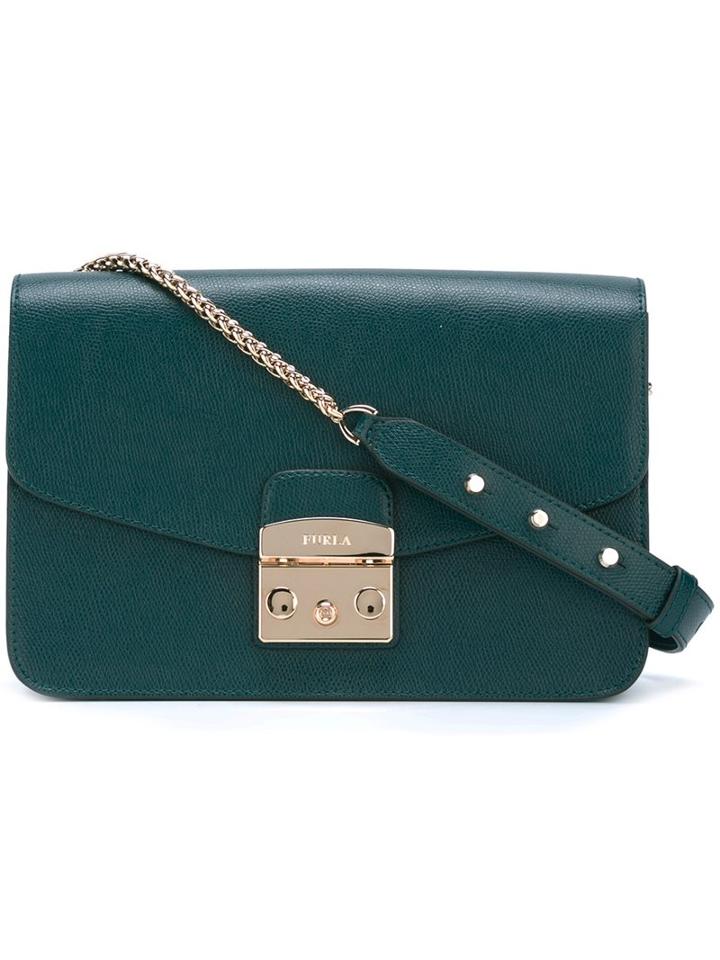 Furla Push Lock Crossbody Bag, Women's, Green