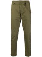 Closed Rope Trim Trousers - Green