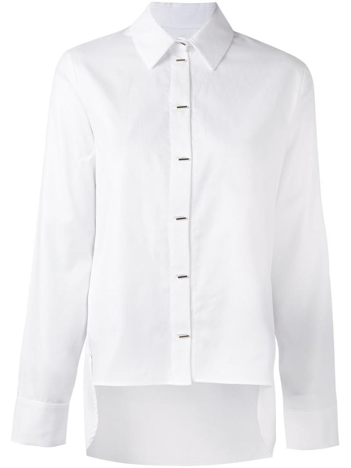Carven High-low Hem Shirt, Women's, Size: 40, White, Cotton