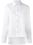 Carven High-low Hem Shirt, Women's, Size: 40, White, Cotton