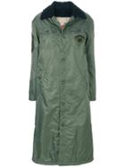 History Repeats Buttoned Long Jacket - Green