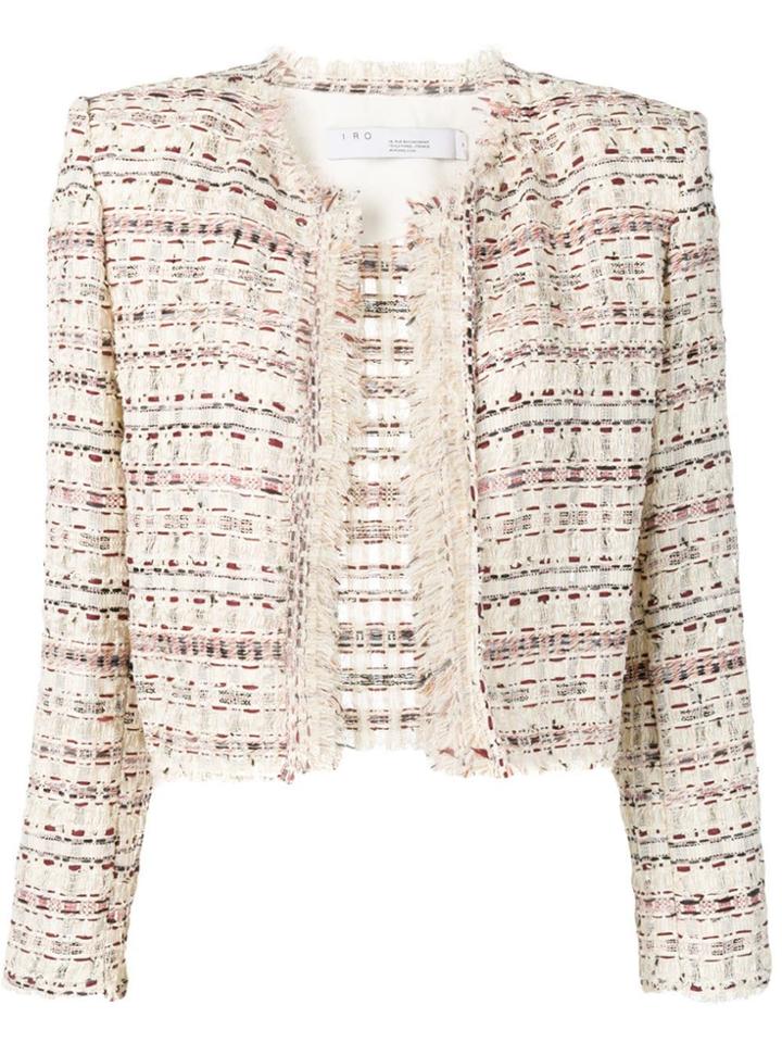 Iro Structured Tweed Jacket - White