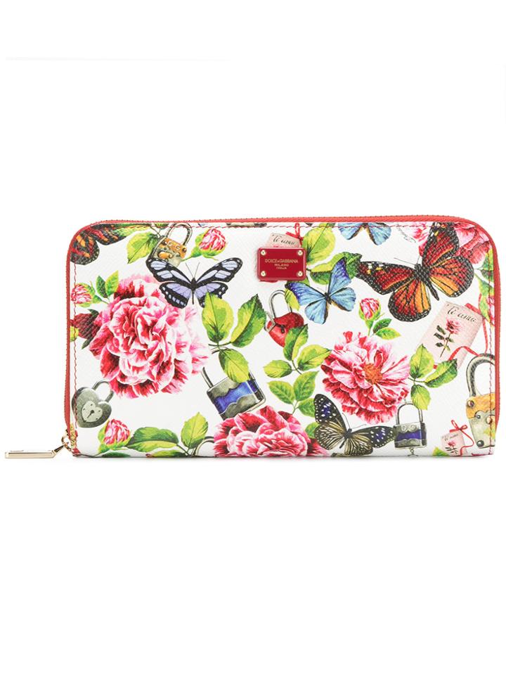 Dolce & Gabbana Natural Life Print Zip Purse - Multicolour