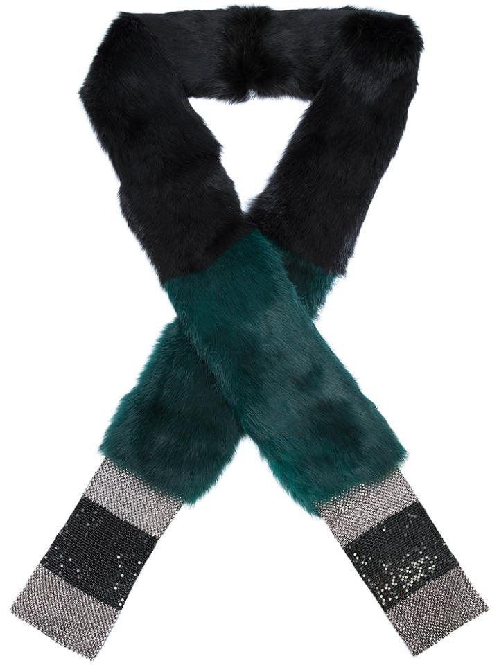 Laura B Soft Scarf - Green