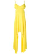 Reinaldo Lourenço Cut Out Maxi Dress - Yellow
