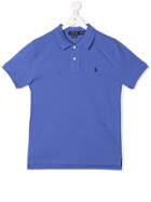 Ralph Lauren Kids Teen Embroidered Logo Polo Shirt - Blue