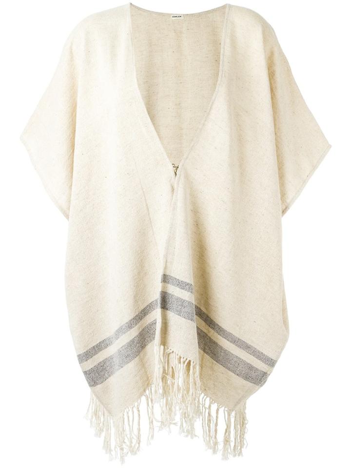 Osklen Zipped Knitted Poncho - Nude & Neutrals