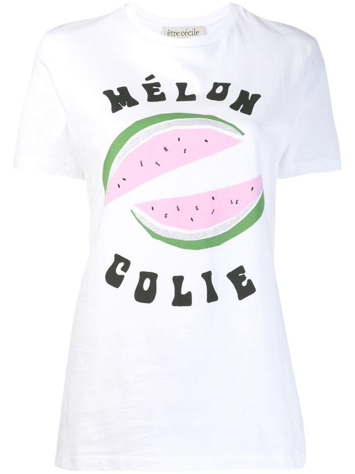 Être Cécile Melon T-shirt - White