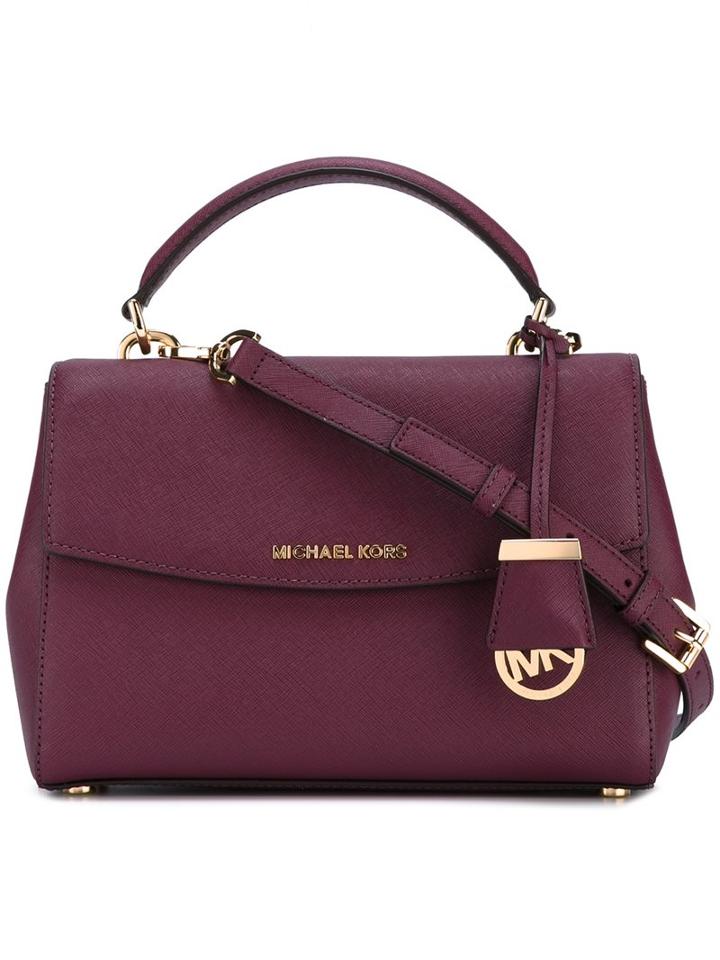 Michael Michael Kors Small Flap Fastening Tote, Women's, Pink/purple