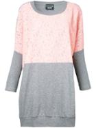 Boutique Moschino Contrast Sweatshirt, Women's, Size: 48, Grey, Cotton