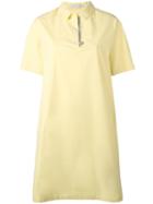 Fabiana Filippi Polo Shirt Dress, Women's, Size: 40, Yellow/orange, Cotton/spandex/elastane