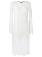 Talie Nk - Lace Midi Dress - Women - Polyamide - 38, White, Polyamide