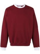 Futur - Crew Neck Sweatshirt - Men - Cotton - M, Red, Cotton