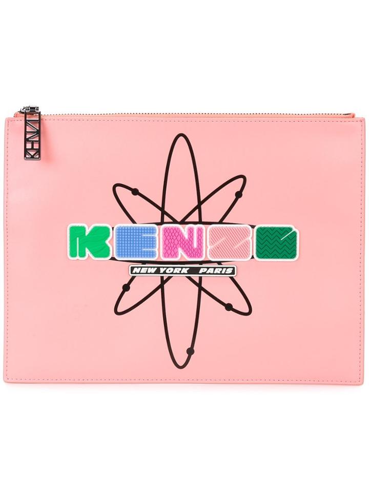 Kenzo Nasa Clutch - Pink & Purple