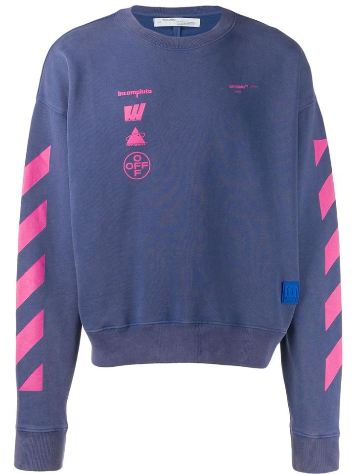 Off-white Mariana De Silva Print Sweatshirt - Blue