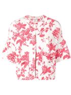 Semicouture Floral Printed Jacket - Red