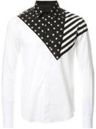 Yoshio Kubo Stars And Stripes Shirt, Men's, Size: 2, White, Cotton