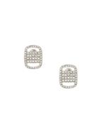 Salvatore Ferragamo Vara Plate Earrings - Silver