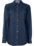 Givenchy Western Denim Shirt, Women's, Size: 38, Blue, Cotton/spandex/elastane