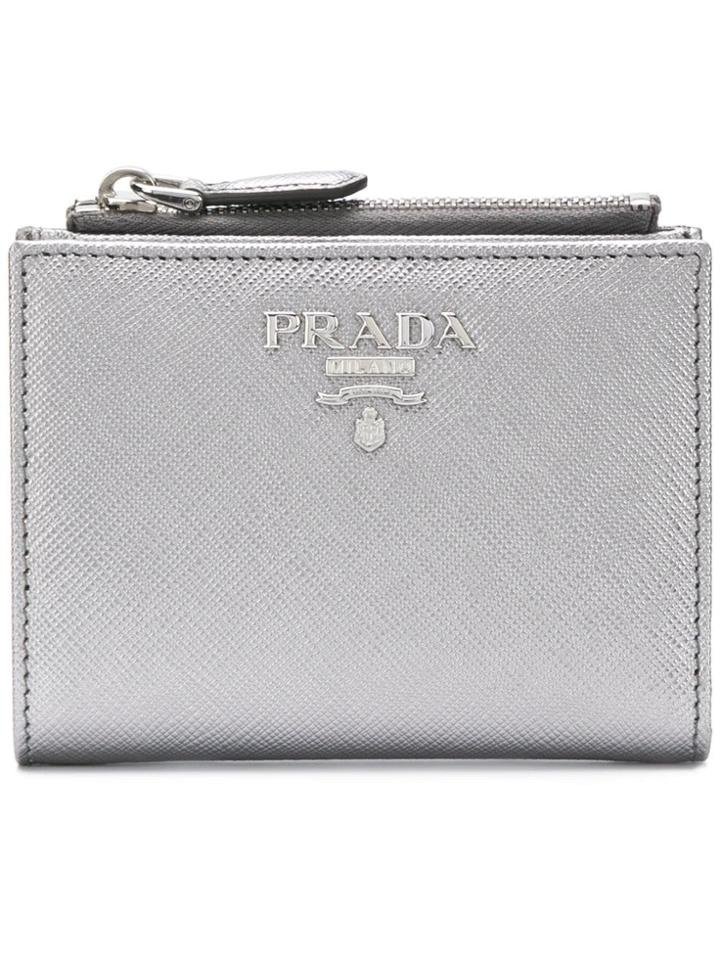 Prada Compact Wallet - Grey