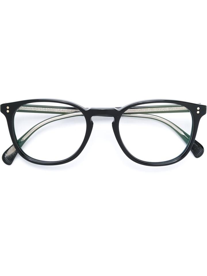 Oliver Peoples 'finley' Glasses, Black, Acetate