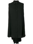 Mm6 Maison Margiela Sleeveless Shirt Dress - Black