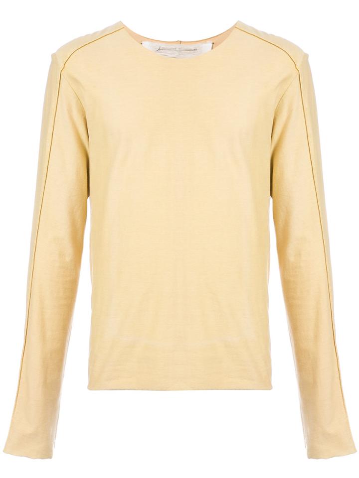 Individual Sentiments Raw Edge Shirt - Yellow & Orange