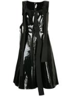 Comme Des Garçons Vintage Pinafore Dress With Tear Detailing - Black