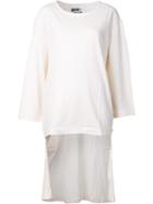 Yohji Yamamoto Asymmetric Longsleeved Blouse, Women's, Size: 2, White, Cotton