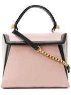 Giancarlo Petriglia Flap Closure Structured Tote - Pink & Purple
