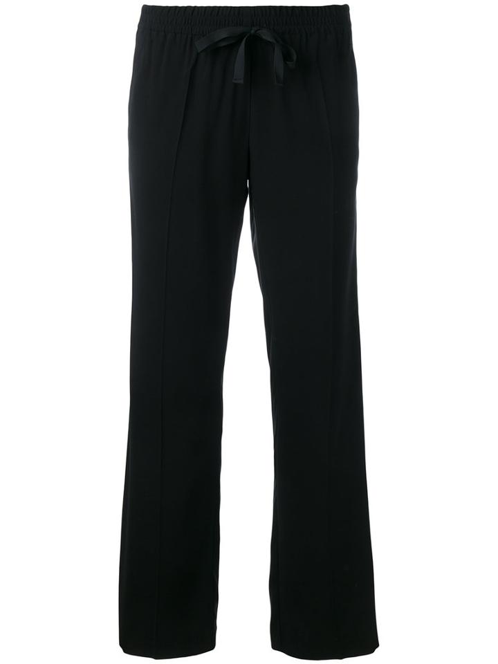 Zadig & Voltaire Stripe Side Joggers, Women's, Size: Large, Black, Viscose/acetate/spandex/elastane