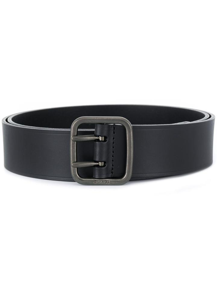 Gucci Embossed Logo Belt - Black