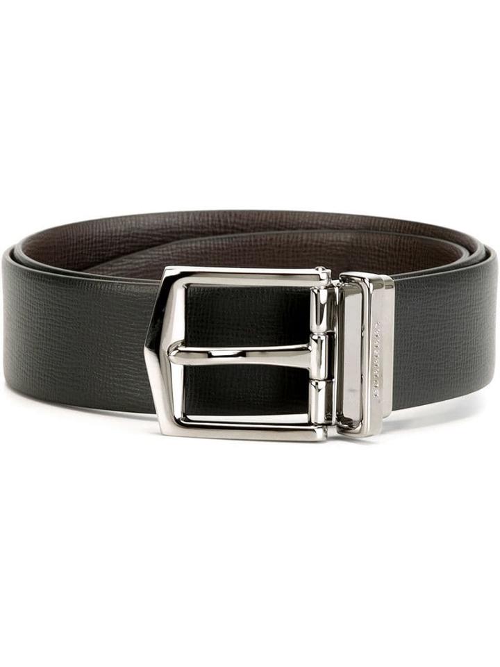 Burberry Reversible London Leather Belt - Black