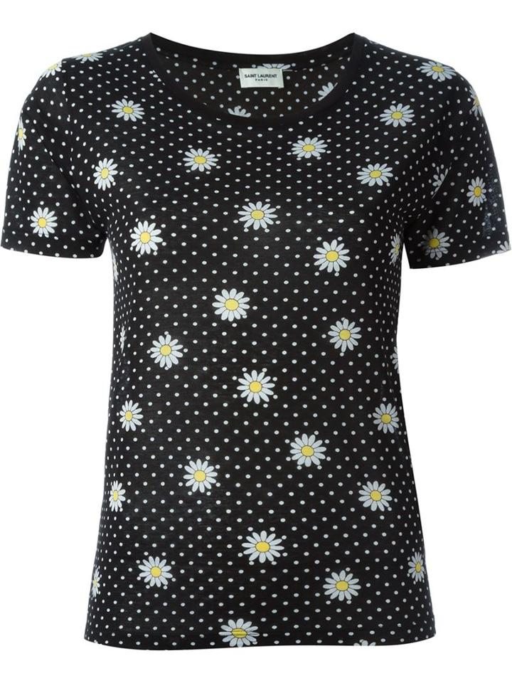 Saint Laurent Daisy Print T-shirt