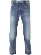 Emporio Armani Rolled Up Jeans, Men's, Size: 30, Blue, Cotton/spandex/elastane