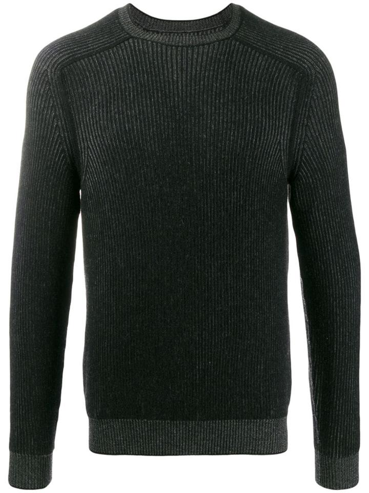 Sease Cashmere Reversible Knit Jumper - Black