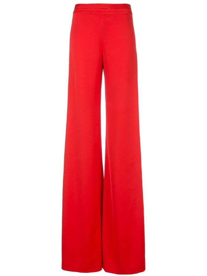 Alexis Roque Slit Trousers - Red