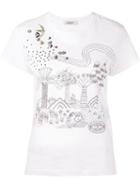 Valentino - Printed T-shirt - Women - Cotton - S, White, Cotton