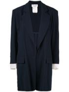 Christian Dior Vintage Long Layered Sleeve Blazer - Blue