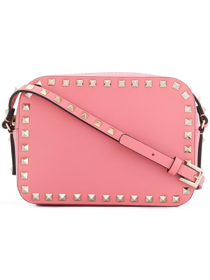 Valentino Valentino Garavani Rockstud Camera Shoulder Bag - Pink &